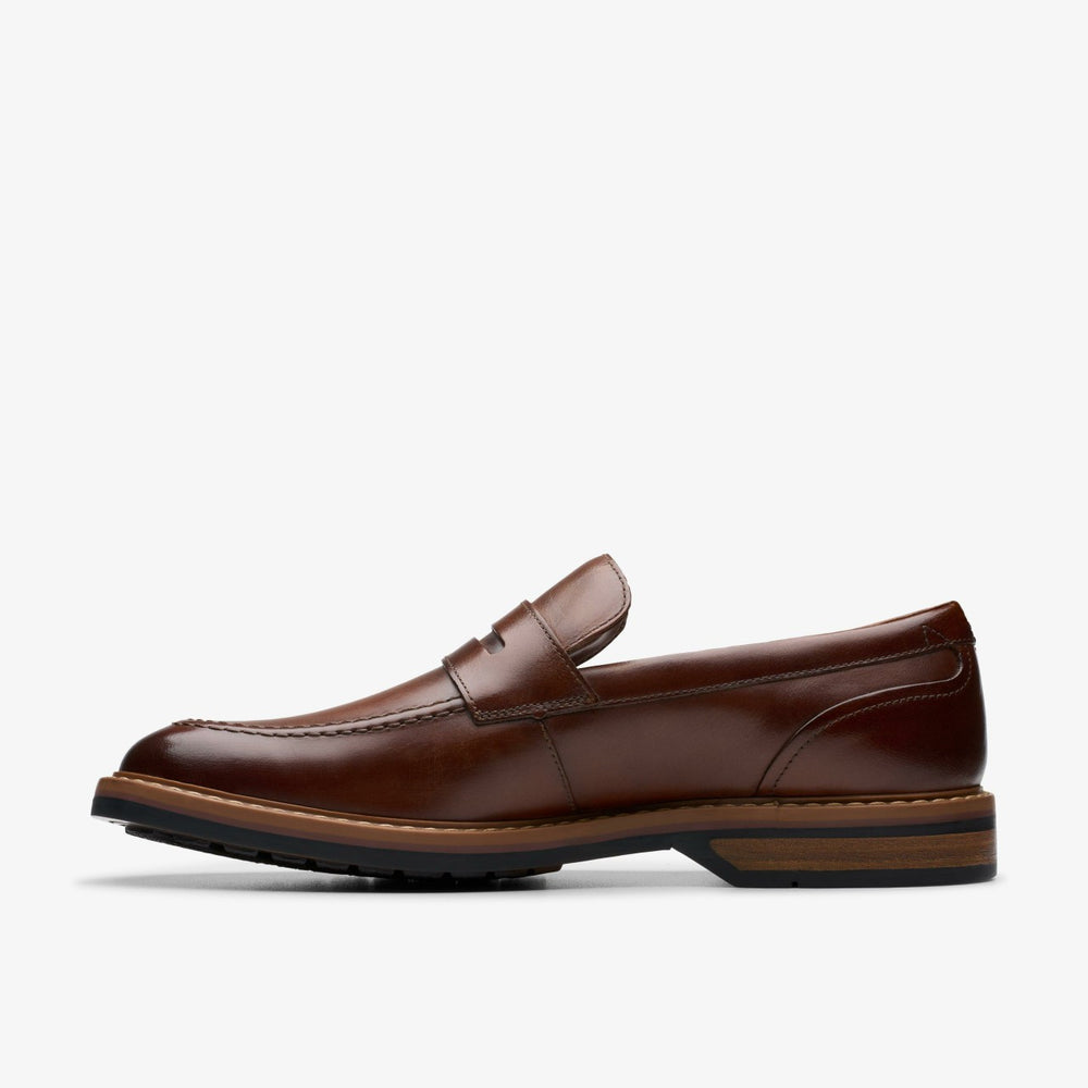 Aldwin Step Loafer Mid Tan Leather | Clarks online