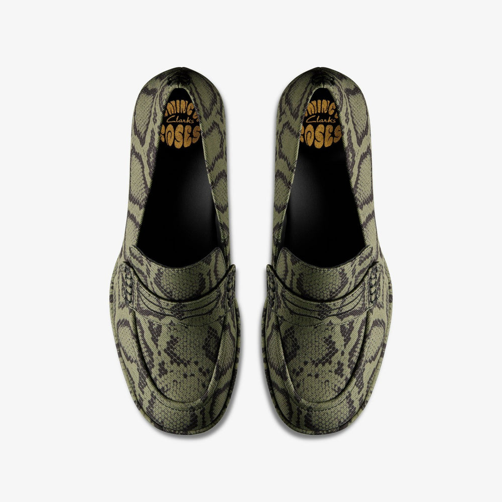 Martine Rose Loafer 2 Green Textile | Clarks Sale