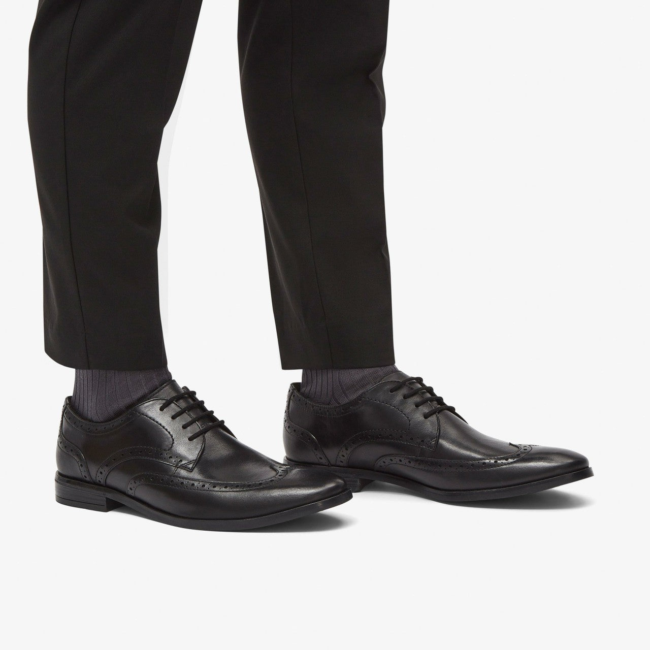 Brandon Limit Brogue Black Leather | Clarks outlet