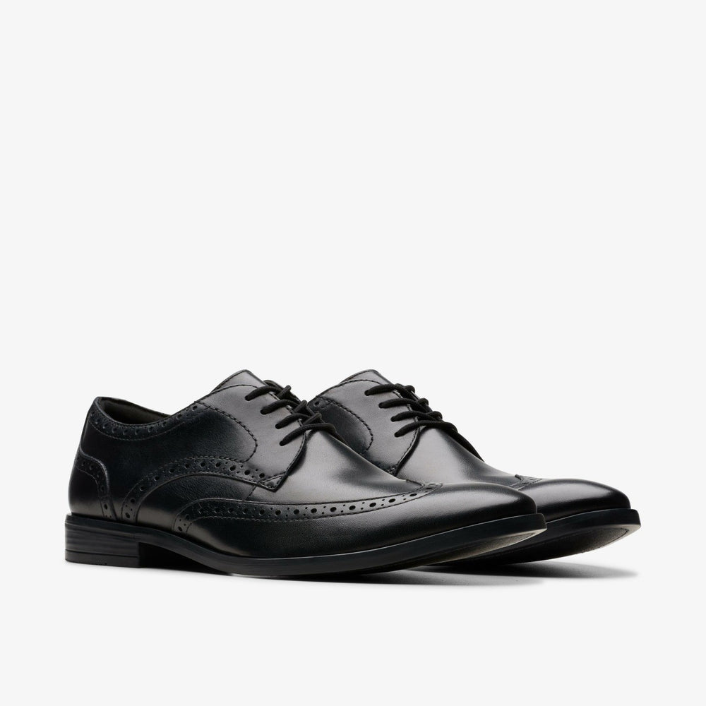 Brandon Limit Brogue Black Leather | Clarks outlet