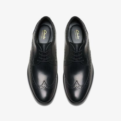 Brandon Limit Brogue Black Leather | Clarks outlet