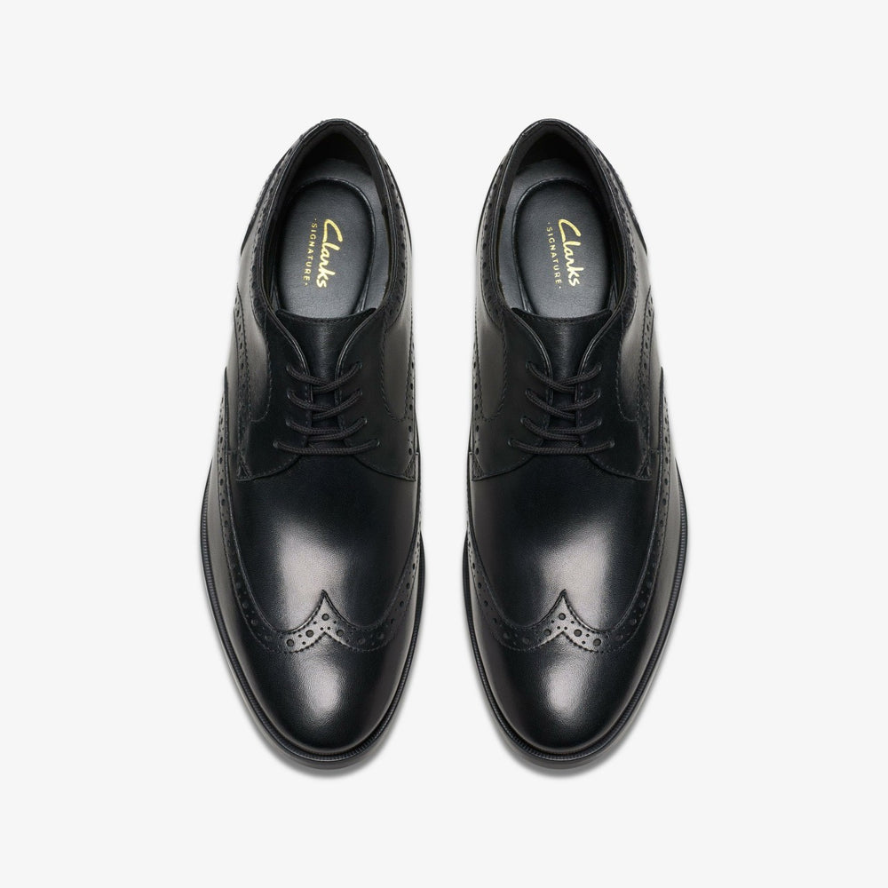 Brandon Limit Brogue Black Leather | Clarks outlet