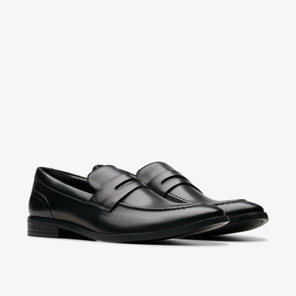 Brandon Step Loafer Black Leather | Clarks on Sale