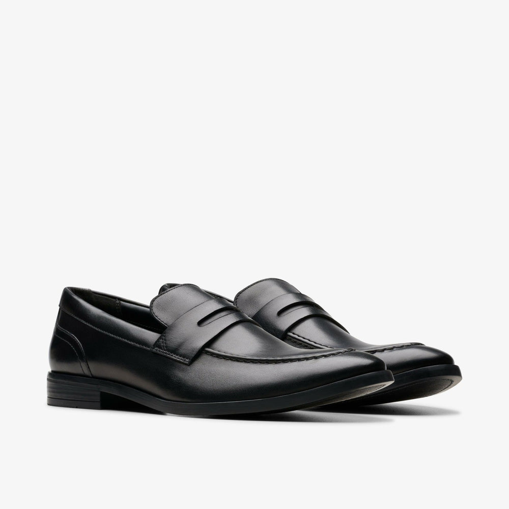 Brandon Step Loafer Black Leather | Clarks on Sale