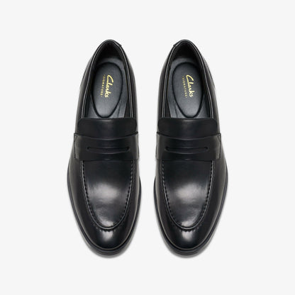 Brandon Step Loafer Black Leather | Clarks on Sale