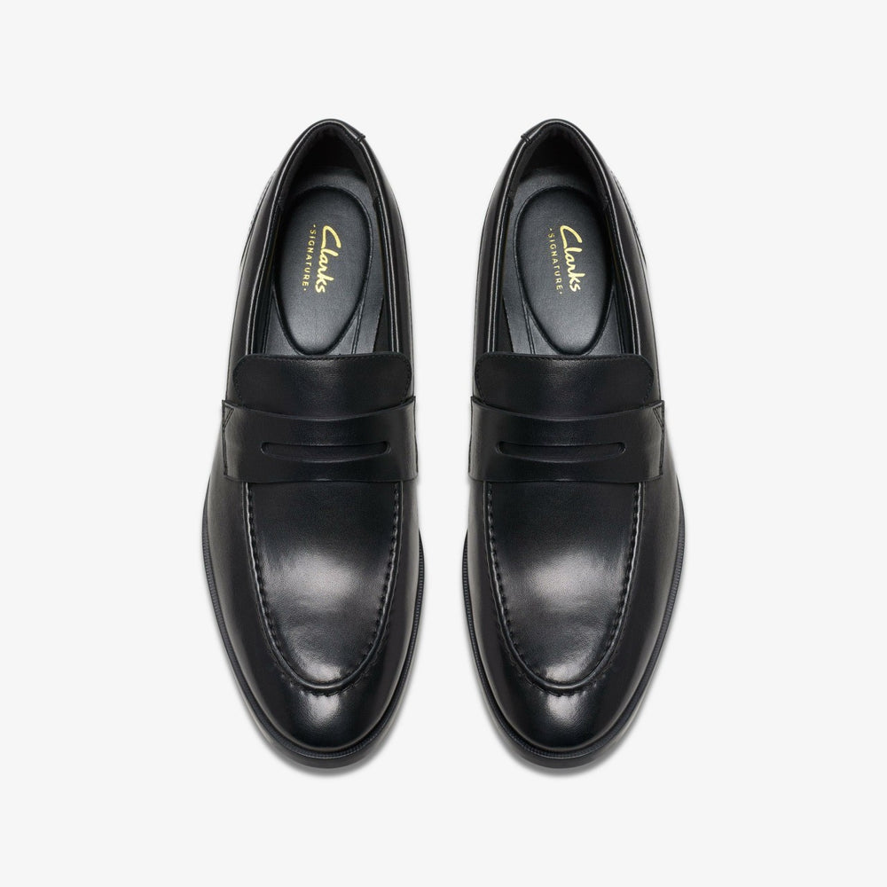 Brandon Step Loafer Black Leather | Clarks on Sale