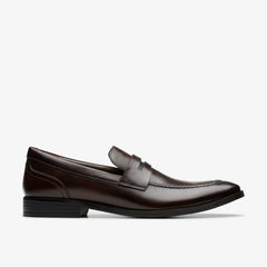 Brandon Step Loafer Dark Brown Leather | Clarks discount