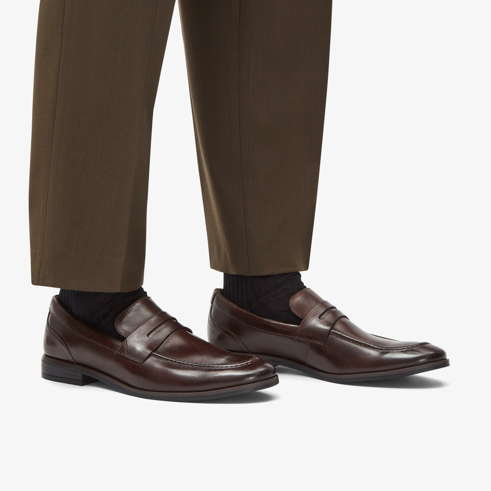 Brandon Step Loafer Dark Brown Leather | Clarks discount