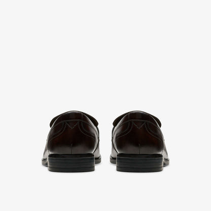 Brandon Step Loafer Dark Brown Leather | Clarks discount