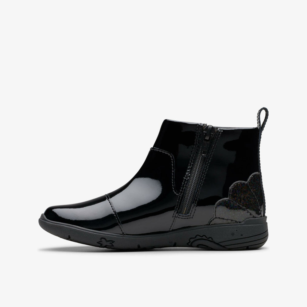 Relda Glow Kid Black | Clarks discount