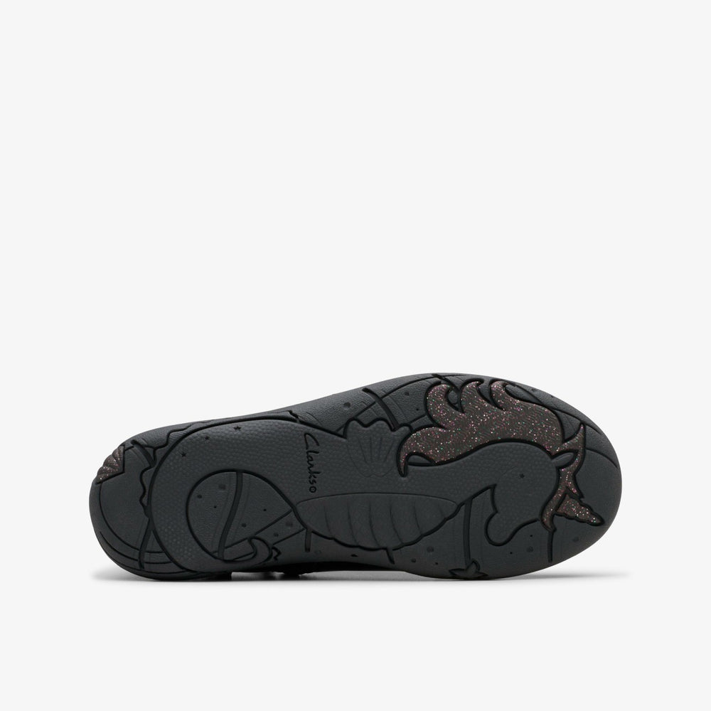 Relda Glow Kid Black | Clarks discount