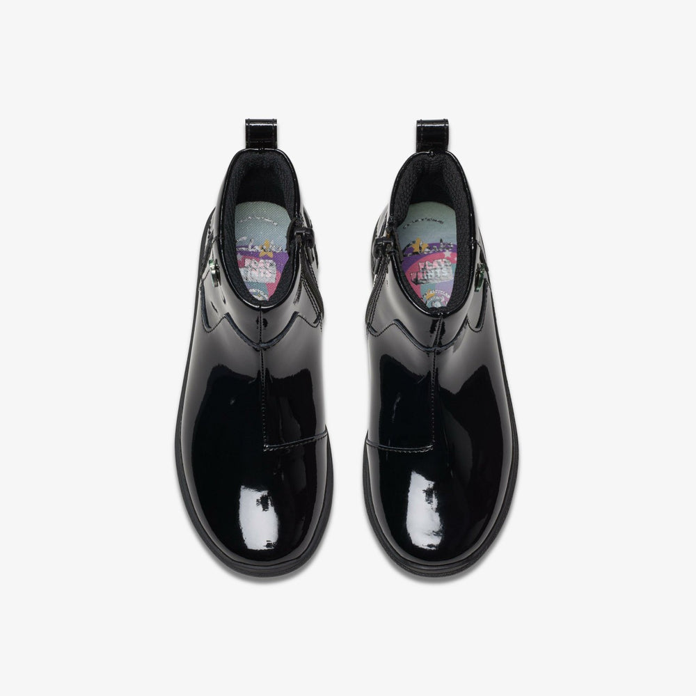 Relda Glow Kid Black | Clarks discount