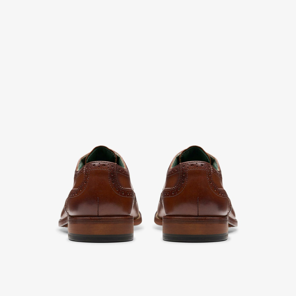 Craft James Tip Brogue Mid Tan Leather | Clarks online