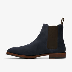 Craft James Top Chelsea Boot Navy Suede | Clarks online