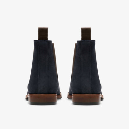 Craft James Top Chelsea Boot Navy Suede | Clarks online