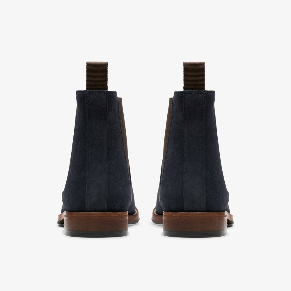 Craft James Top Chelsea Boot Navy Suede | Clarks online