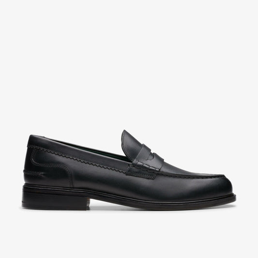 Craft James Lo Loafer Black Leather | Clarks for sale
