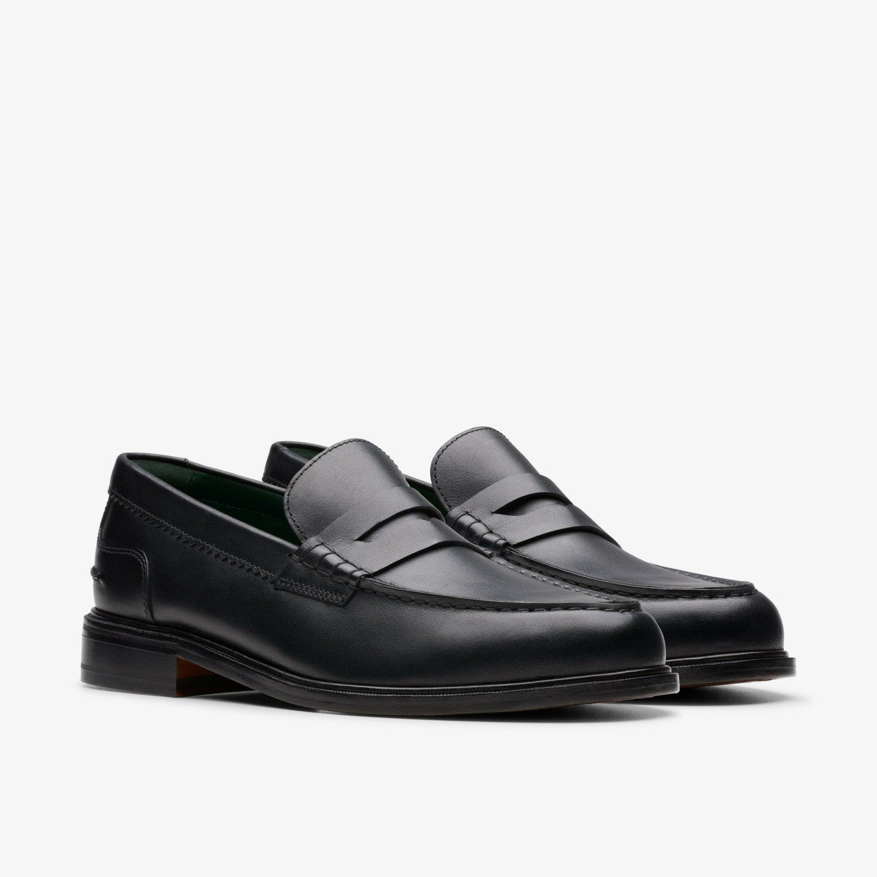 Craft James Lo Loafer Black Leather | Clarks for sale