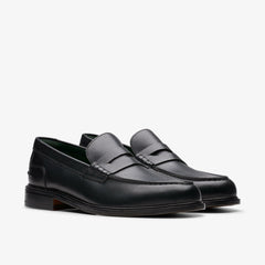 Craft James Lo Loafer Black Leather | Clarks for sale