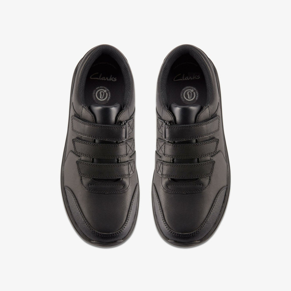 Daze Step 2 Youth Black Leather | Clarks discount