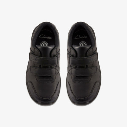 Daze Step 2 Kid Black Leather | Clarks outlet