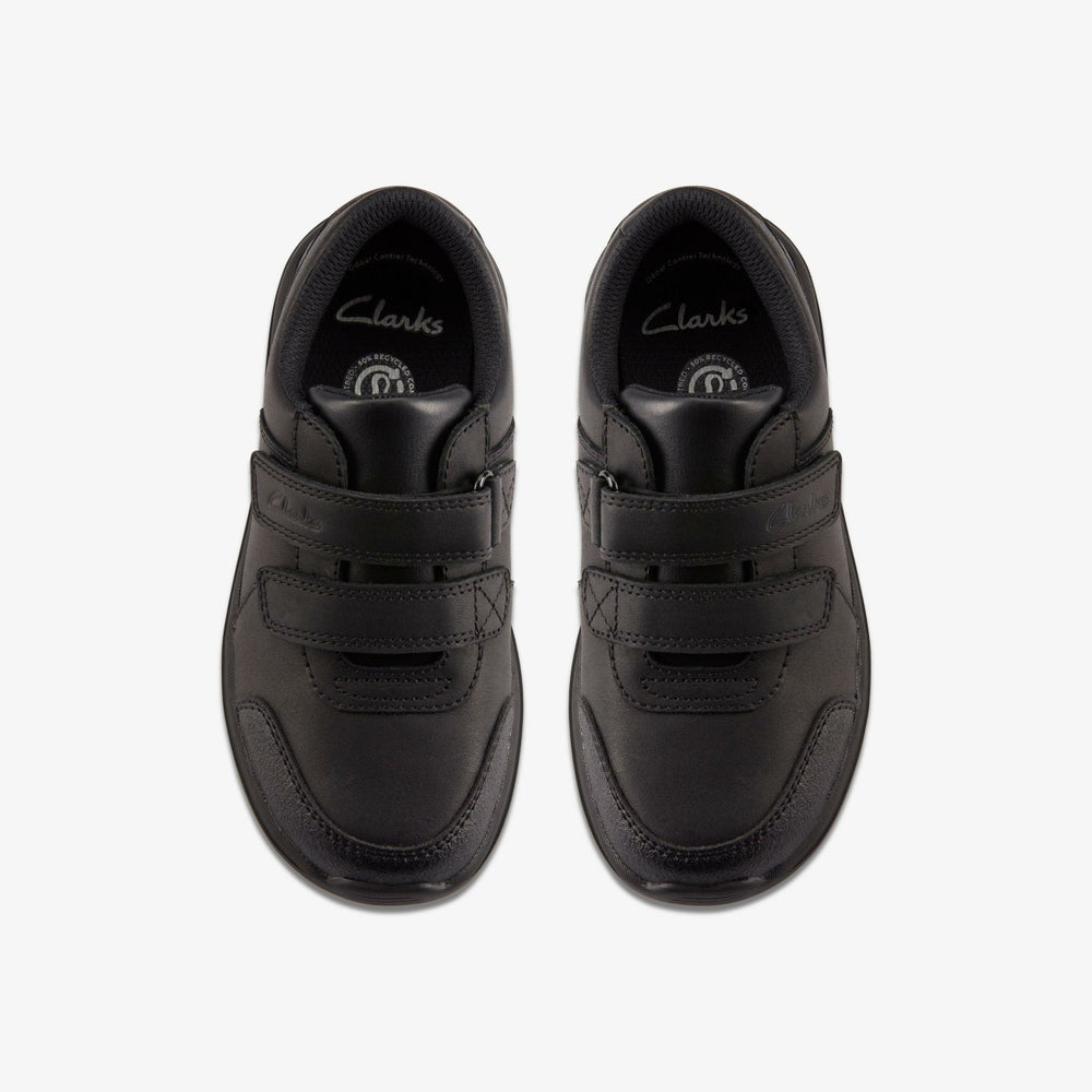 Daze Step 2 Kid Black Leather | Clarks outlet
