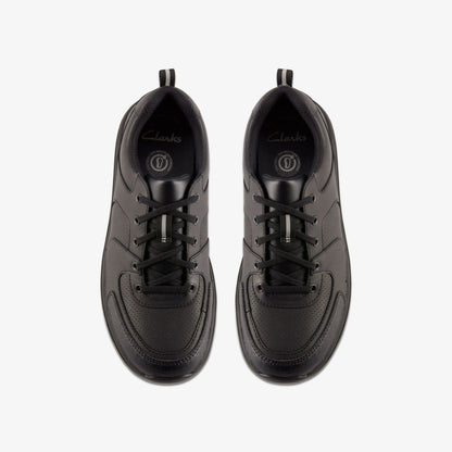 Daze Loop 2 Youth Black Leather | Clarks Sale