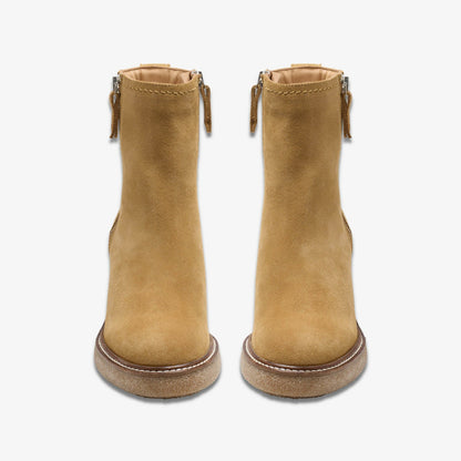 Cassiano Zip Ankle Boot Light Tan Suede | Clarks on Sale