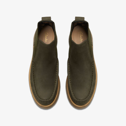 Linoso Top Ankle Boot Dark Green Nubuck | Clarks discount