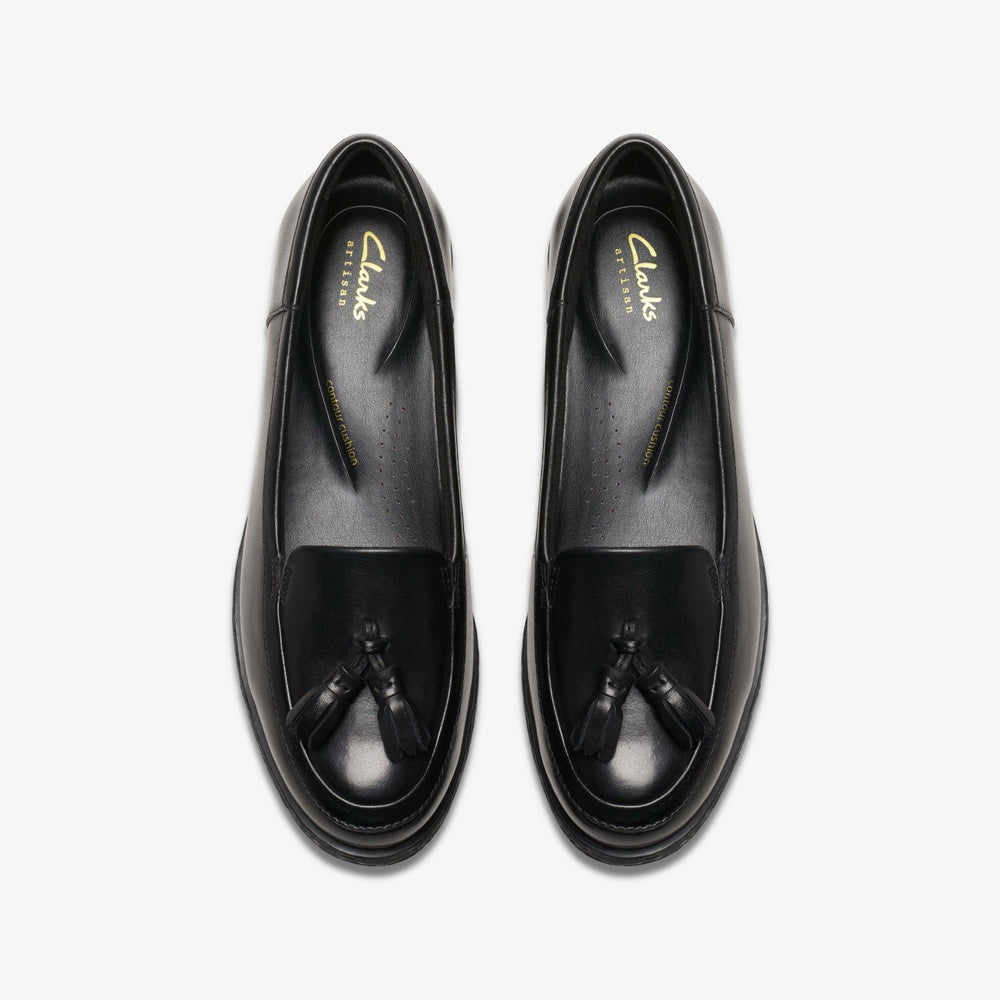Havisham Edge Loafer Black Leather | Clarks on Sale