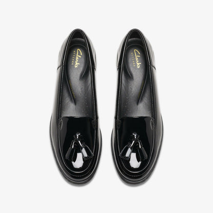 Havisham Edge Loafer Black Patent | Clarks for sale