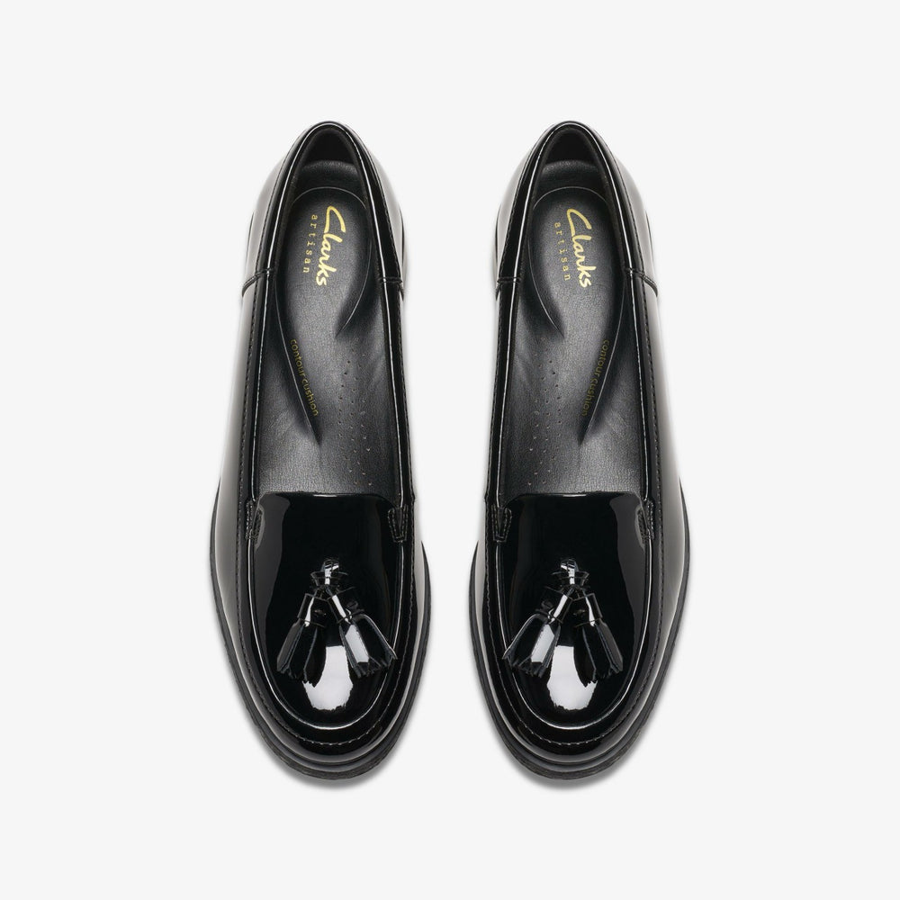 Havisham Edge Loafer Black Patent | Clarks for sale