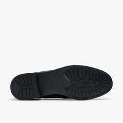 Havisham Oak Black Leather | Clarks on Sale