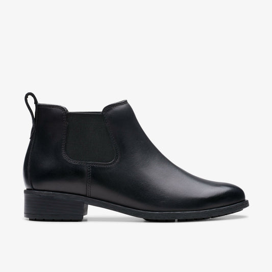 Havisham Top Ankle Boot Black Leather | Clarks discount