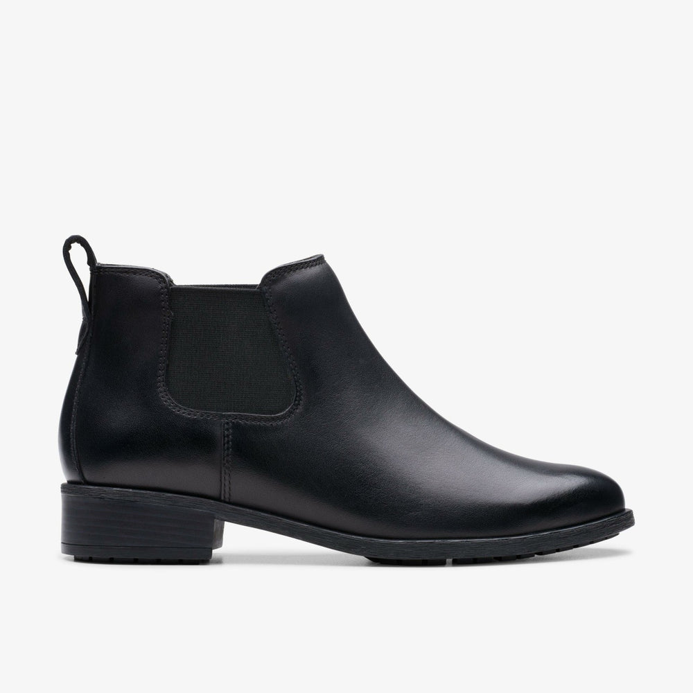 Havisham Top Ankle Boot Black Leather | Clarks discount