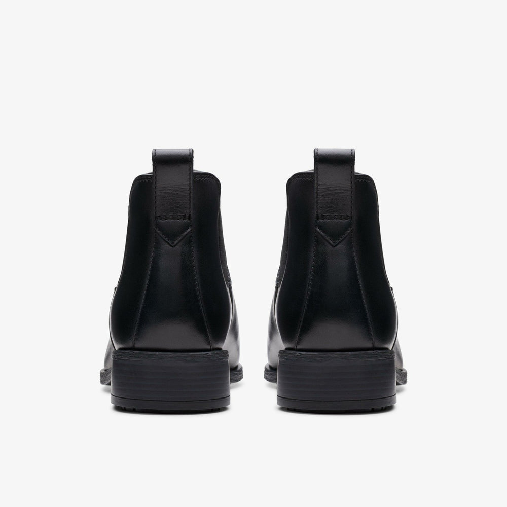 Havisham Top Ankle Boot Black Leather | Clarks discount