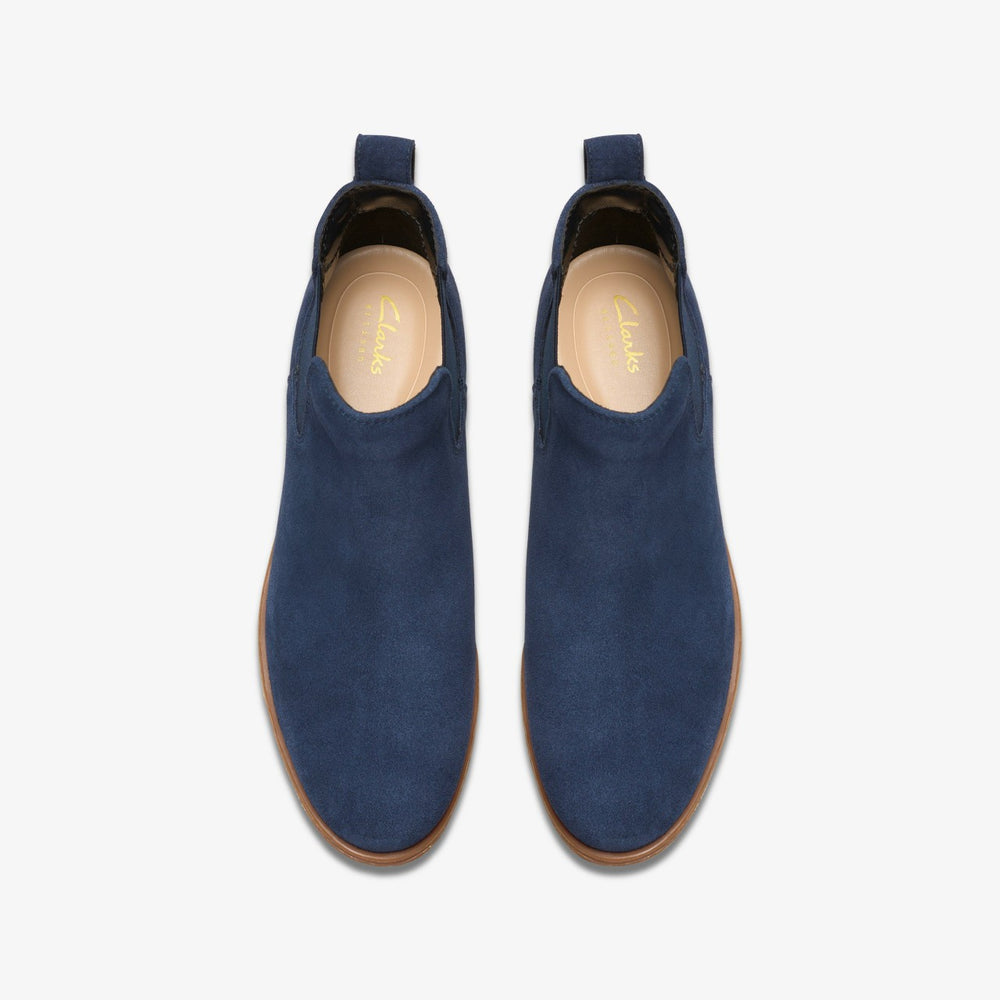 Havisham Top Ankle Boot Navy Suede | Clarks Sale