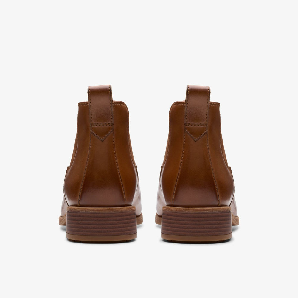 Havisham Top Ankle Boot Tan Leather | Clarks outlet