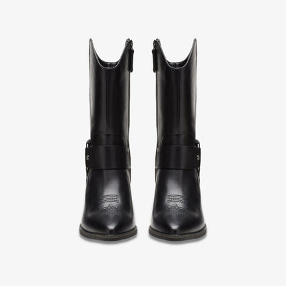 Morzine Rise Black Leather | Clarks for sale