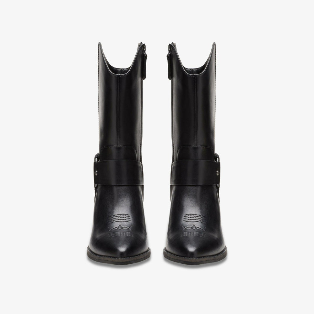 Morzine Rise Black Leather | Clarks for sale