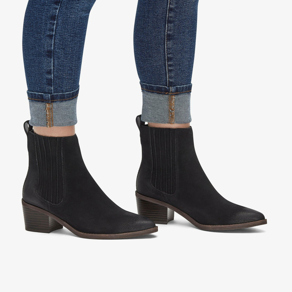 Morzine Top Ankle Boot Black Suede | Clarks discount