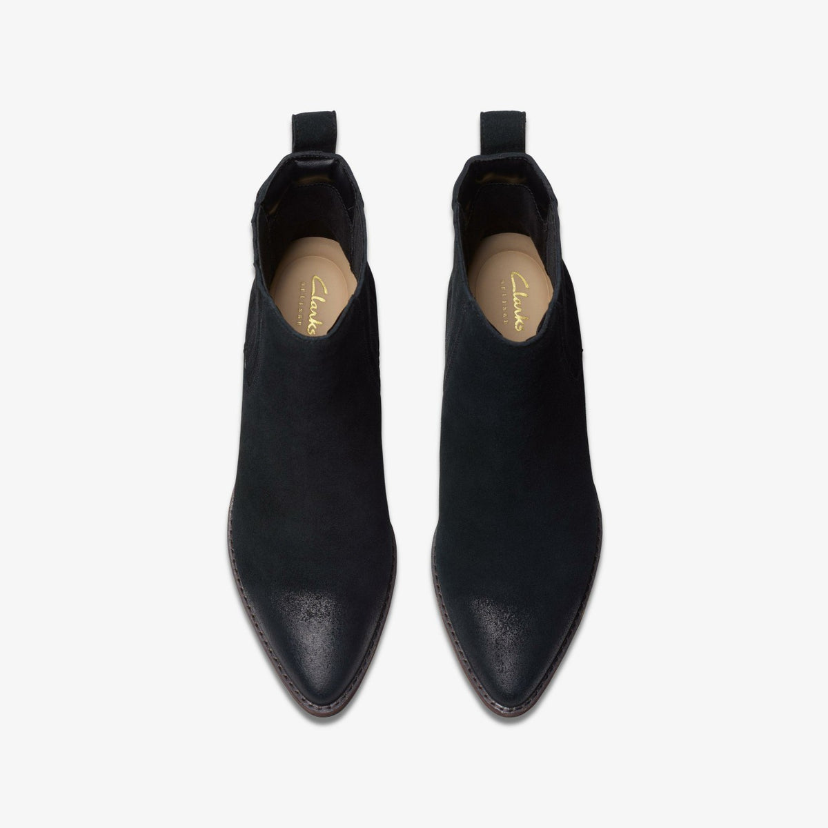 Morzine Top Ankle Boot Black Suede | Clarks discount