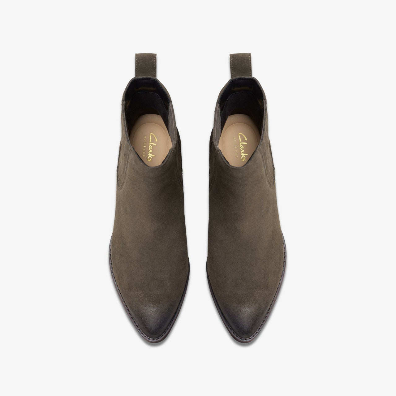 Morzine Top Ankle Boot Mole Grey Suede | Clarks for sale