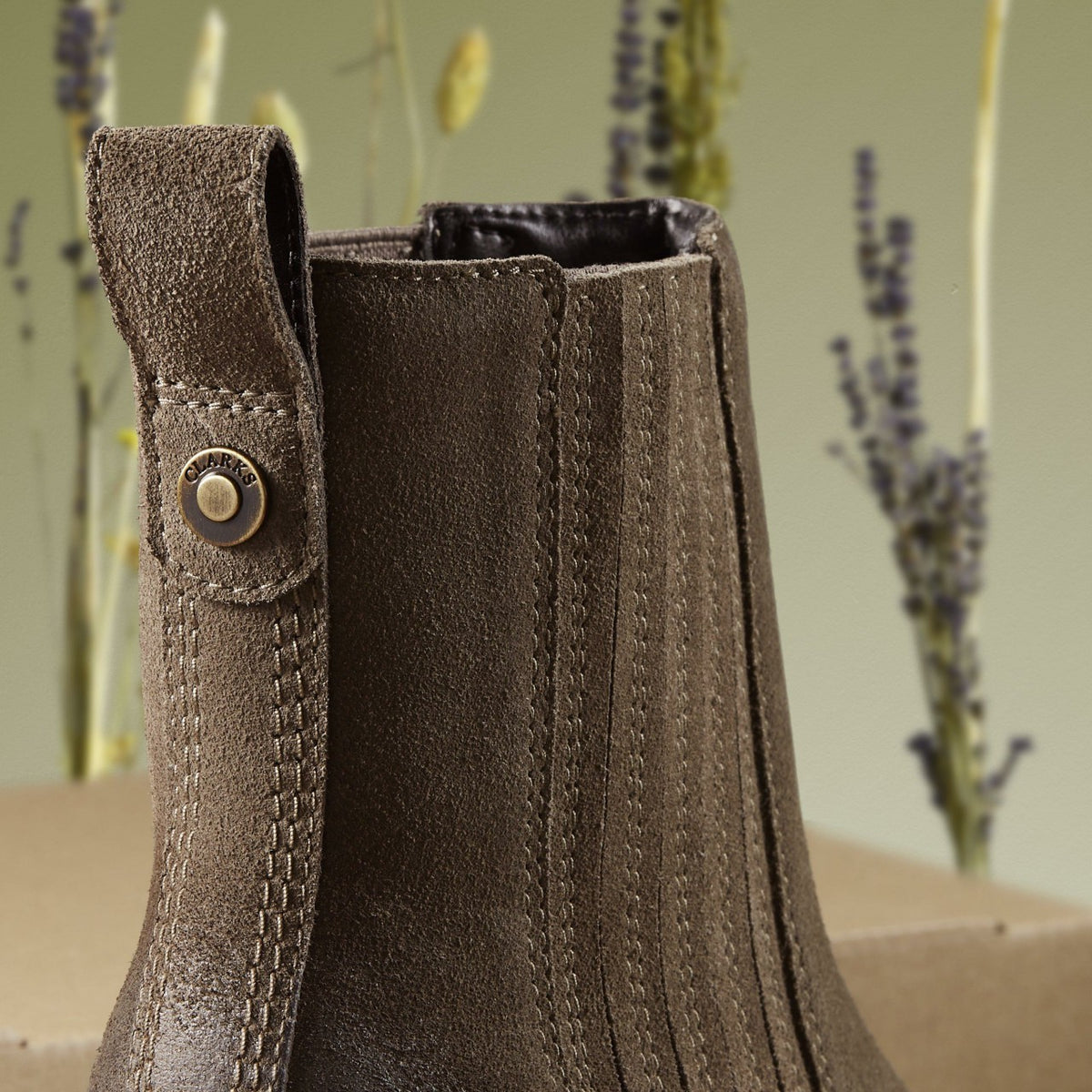 Morzine Top Ankle Boot Mole Grey Suede | Clarks for sale