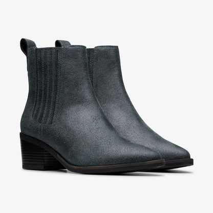Morzine Top Ankle Boot Pewter Metallic | Clarks online