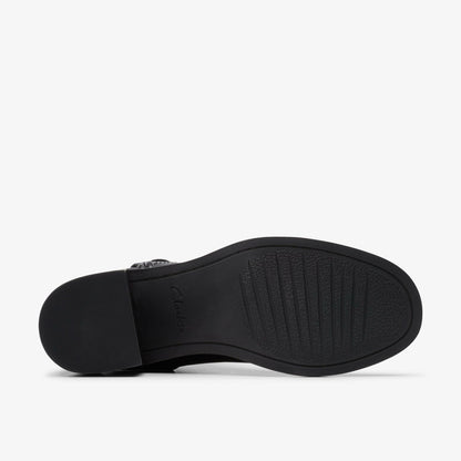 Chamberly Trim Black Leather | Clarks discount