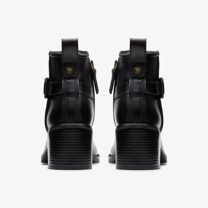Chamberly Trim Black Leather | Clarks discount