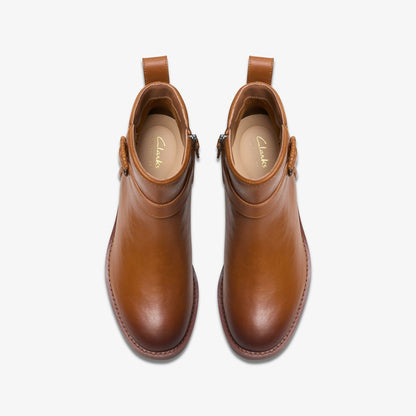 Chamberly Trim Mid Tan Leather | Clarks online