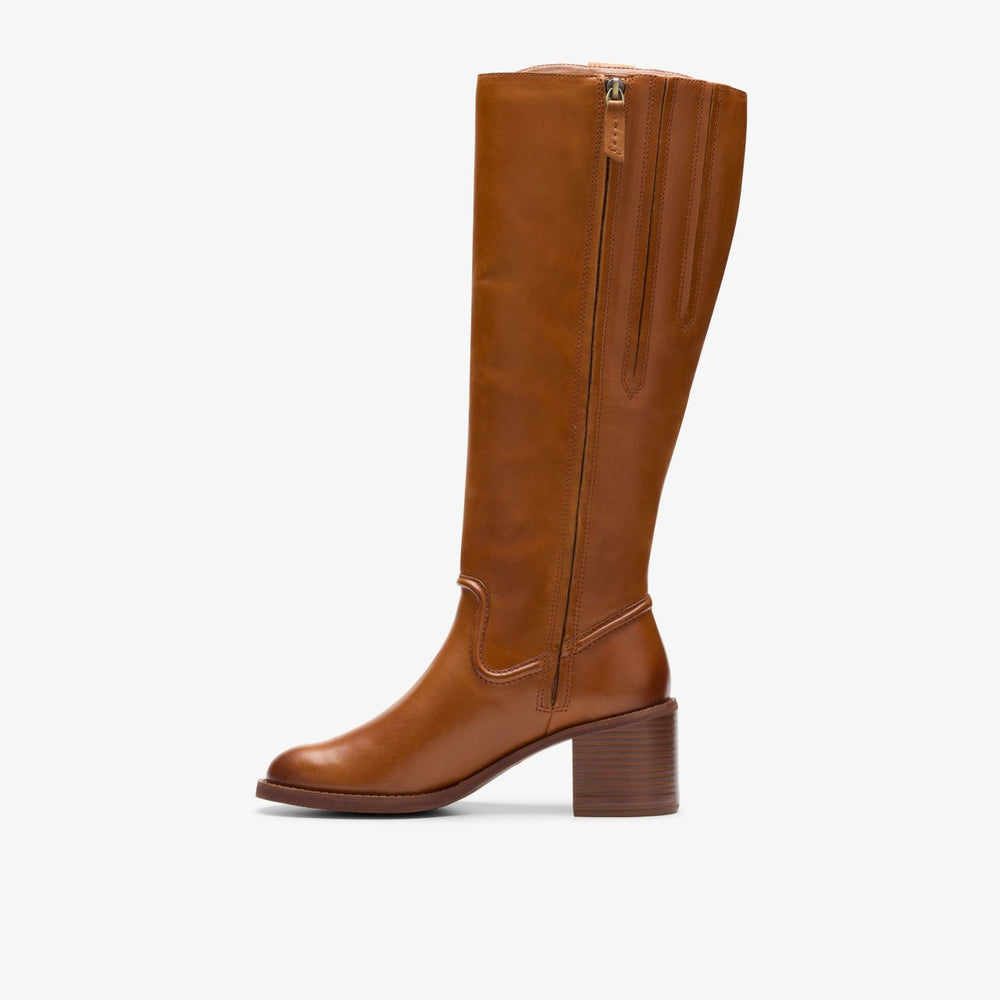 Chamberly Up Mid Tan Leather | Clarks discount