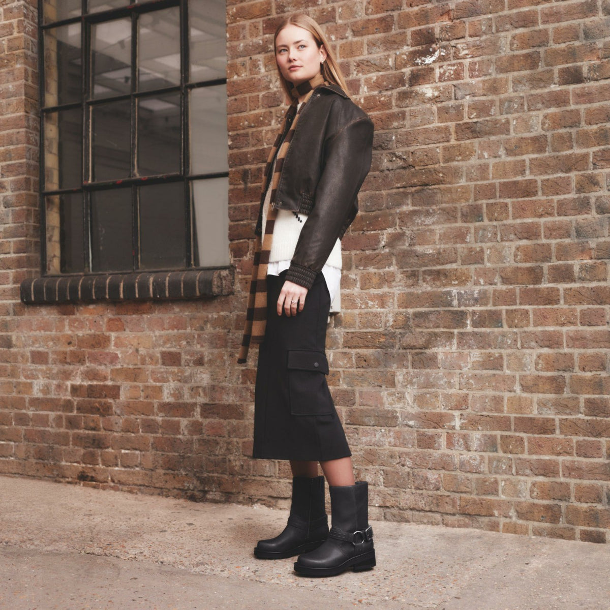 Rebelle Up Black Leather | Clarks for sale